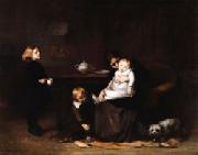 Eugene Carriere The Sick Child Spain oil painting artist